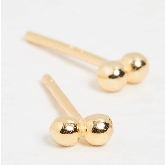 SOLD   NWT double ball stud earrings. - Picture 2 of 4